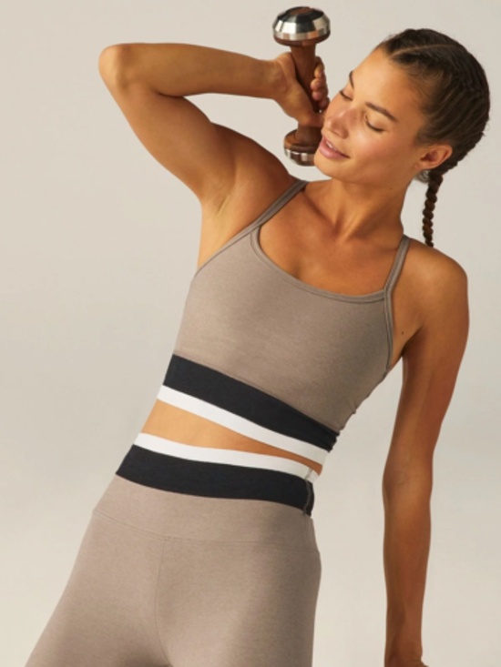 NWT Beyond Yoga Color Block Sports Bra - L - Picture 1 of 5